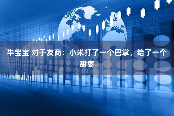 牛宝宝 对于友商：小米打了一个巴掌，给了一个甜枣
